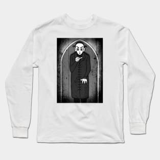 Cartoon Nosferatu Long Sleeve T-Shirt